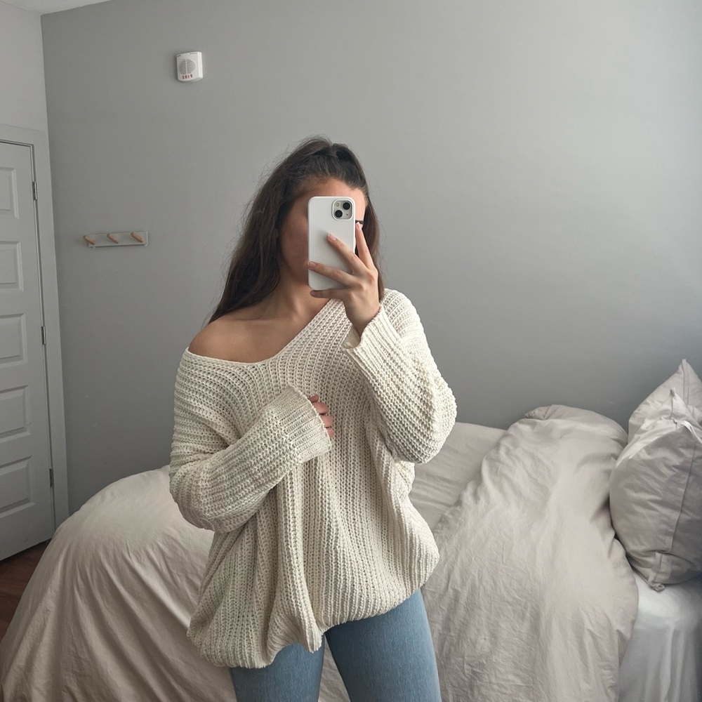 Cream oversized sweater